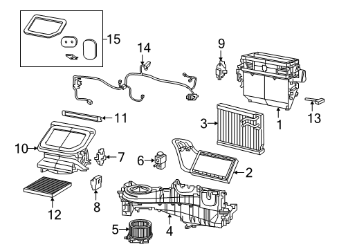 2020 Jeep Gladiator Air Conditioner Valve-A/C Line Diagram for 68388898AA