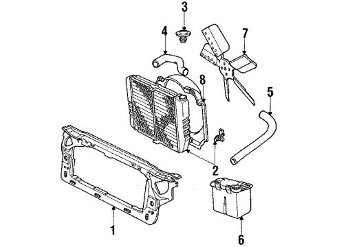 1985 Lincoln Continental Wiper & Washer Components Blade Diagram for F8PZ-17528-BA