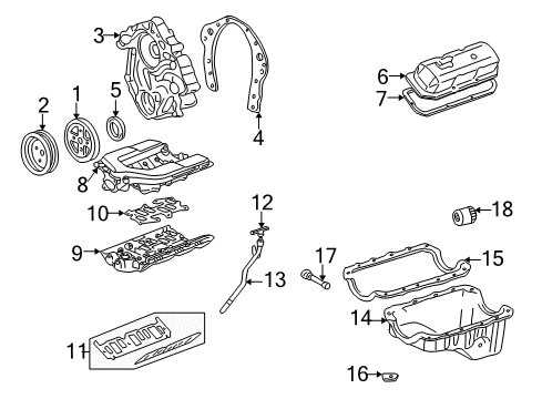 1993 Chevrolet Camaro Intake Manifold Manifold Kit-Intake Diagram for 12518284