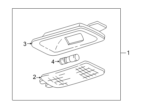 2001 GMC Sierra 3500 Interior Trim - Cab Lamp Asm-Dome *Neutral Medium Diagram for 15052540