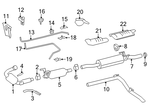 2008 Dodge Sprinter 3500 Exhaust Components Exhaust Tail Pipe Diagram for 68012016AA