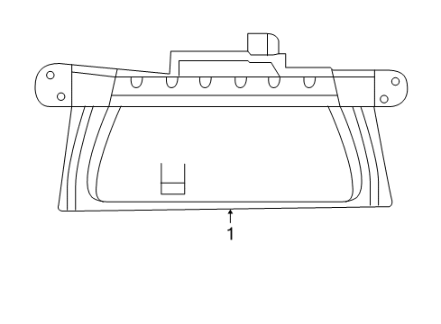 2005 Dodge Magnum High Mount Lamps Lamp-LIFTGATE CHMSL Diagram for 4806100AC