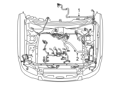 2008 Ford Escape Wiring Harness Engine Harness Diagram for 8L8Z-12A581-AA