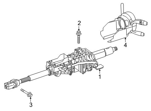 2018 Infiniti QX30 Switches COLMN-STRG Tilt Diagram for 48810-5DF1C