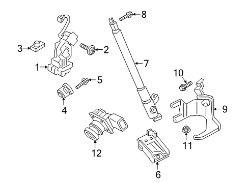 2018 Ford Flex Parking Aid Guide Diagram for DA8Z-74404C77-A