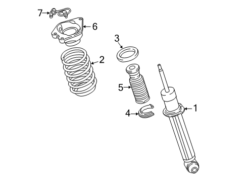 2019 BMW i8 Shocks & Components - Rear Adapter Cable Vdc Diagram for 37106859623