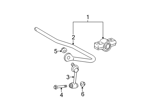 2013 Lexus IS350 Stabilizer Bar & Components - Rear Bar Sub-Assy, Rear Stabilizer Diagram for 48805-53010