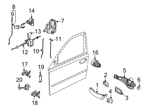 2008 Saab 9-3 Trunk Lift Gate Plug Diagram for 24436714