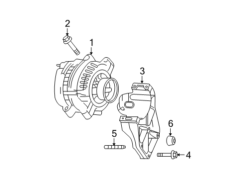 2006 Pontiac Grand Prix Alternator Alternator Diagram for 84009360