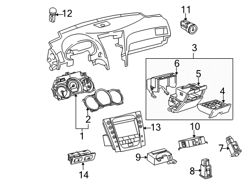 2007 Lexus GS450h Instruments & Gauges Receiver Assy, Tire Pressure Monitor Diagram for 89760-30010