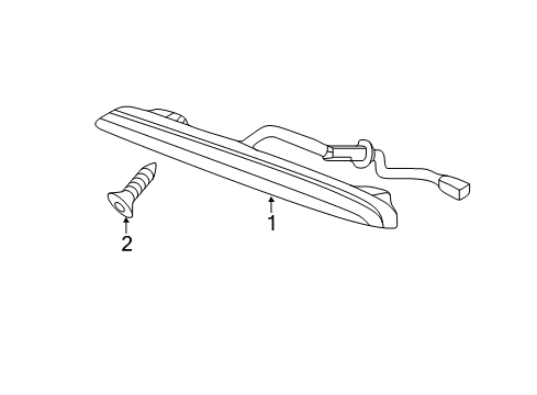 2014 Acura TSX High Mount Lamps Light Assembly H/M St Diagram for 34270-TL4-G01