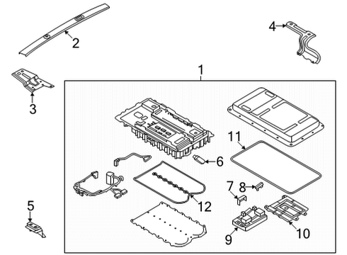 2022 Ford Maverick Battery Wiper Motor Screw Diagram for -W717623-S450L