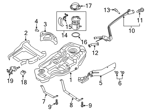 2020 Lincoln Aviator Fuel Supply Pedal Travel Sensor Diagram for L1MZ-9F836-A