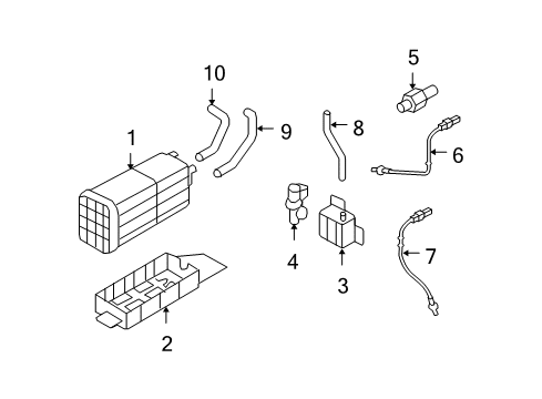 2007 Kia Sorento Powertrain Control CANISTER Assembly Diagram for 314203E000SJ