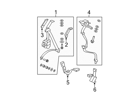 2013 Honda Fit Seat Belt Cover, R. (Lower) *NH167L* (GRAPHITE BLACK) Diagram for 82440-TF0-004ZA