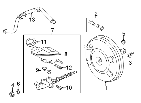 2014 Hyundai Santa Fe Sport Hydraulic System Hose Assembly-Intensifier Diagram for 59120-2W240