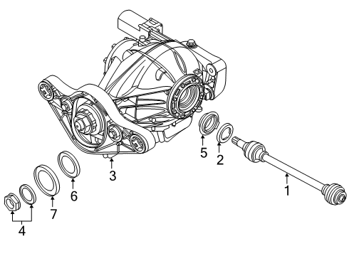 2022 BMW M8 Axle & Differential - Rear OUTPUT SHAFT, REAR RIGHT Diagram for 33208092498