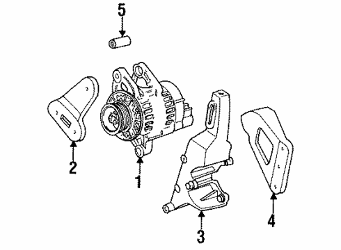 1994 Eagle Vision Alternator ALTERNATR Diagram for R4609034