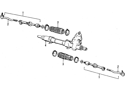 1985 BMW 735i P/S Pump & Hoses, Steering Column, Steering Gear & Linkage Gasket Set Hydro Steering Diagram for 32131128685