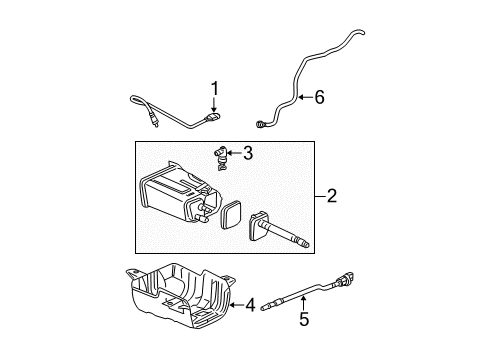 2003 Saturn Vue Emission Components Control Valve Diagram for 24469941