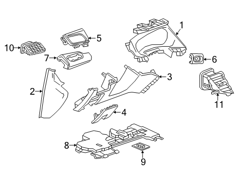 2019 Buick LaCrosse Cluster & Switches, Instrument Panel Side Cover Diagram for 26694697