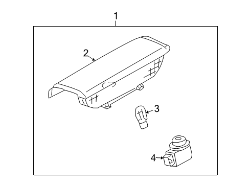 2003 Infiniti M45 Bulbs Rim-Stop Lamp Diagram for 26598-CR001