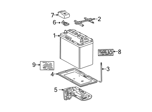 2001 Toyota RAV4 Battery Wire, Engine Room Main Diagram for 82111-4A201