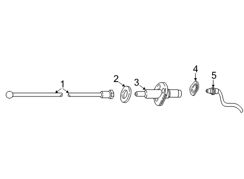 1999 Ford F-250 Super Duty Antenna & Radio Cable Diagram for F65Z-18812-AD