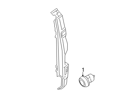 2019 Nissan NV1500 Exterior Trim - Rear Body Rubber Bumper Diagram for 90878-1PA1A
