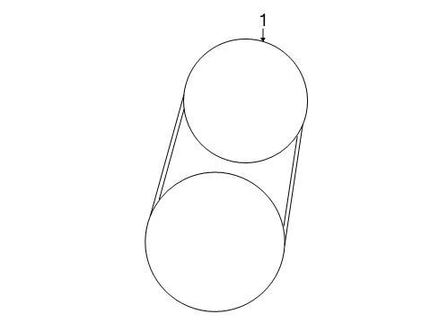 2022 Lexus LC500h Belts & Pulleys Fan & Alternator V Belt Diagram for 90916-02745