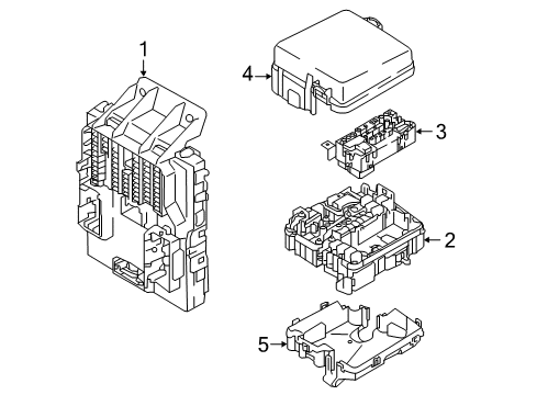 2019 Kia Sedona Fuse & Relay Instrument Junction Box Assembly Diagram for 91951A9210