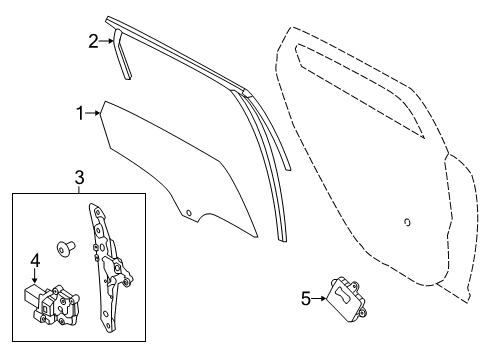 2015 Ford Focus Rear Door Module Diagram for CP9Z-14B291-J