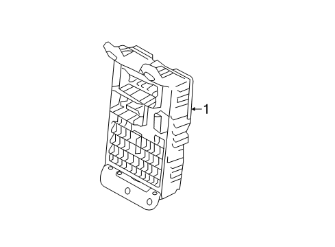 2018 Kia Rio Fuse & Relay Instrument Junction Box Assembly Diagram for 91950H9570