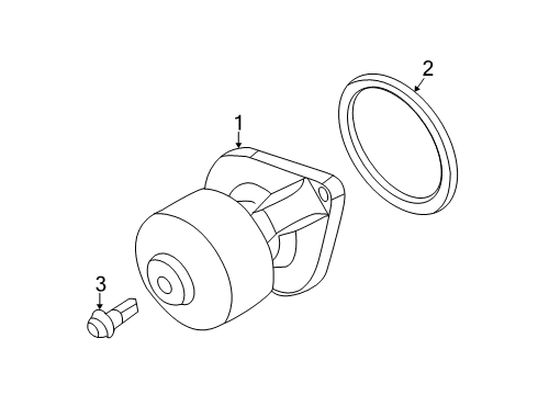2019 Ram 3500 Water Pump Screw-HEXAGON Head Diagram for 5086865AA