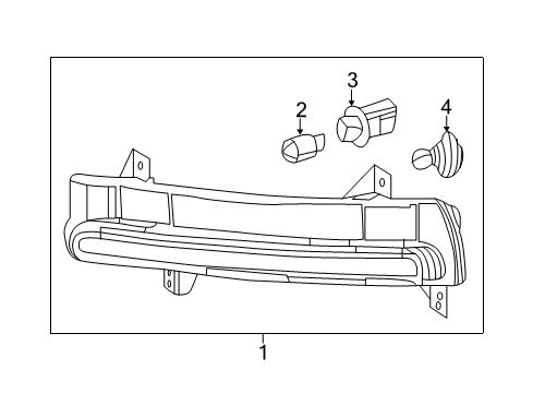 2020 Jeep Compass Bulbs HEADLAMP-Park And Turn Signal Diagram for 55112720AB