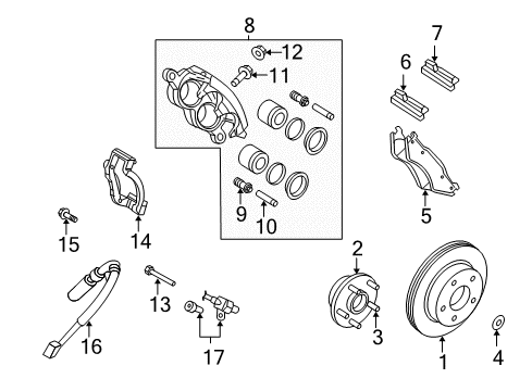 2004 Dodge Ram 1500 Anti-Lock Brakes Module Anti-lock Brakes Diagram for 5114536AB