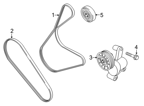 2019 Ford Fusion Belts & Pulleys Serpentine Belt Diagram for GS7Z-8620-A