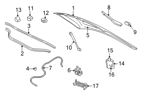 2004 Jeep Grand Cherokee Hood & Components, Exterior Trim Prop/Gas-Hood Diagram for 55352896AB