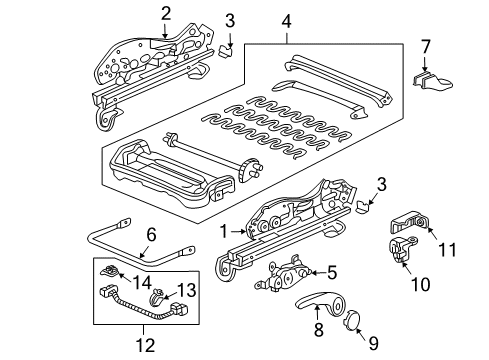 2006 Honda Accord Tracks & Components Sub-Wire, SPS (Normal) Diagram for 81607-SDA-L00