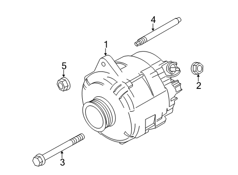 2017 Ford Transit-250 Alternator Alternator Diagram for CK4Z-10346-D