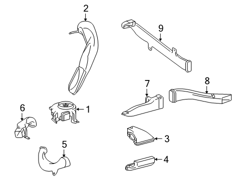 2012 Lexus HS250h Battery Blower Assy, Battery Cooling Diagram for G9230-33020