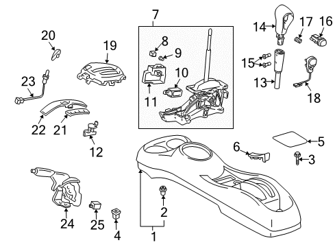 2005 Scion xB Parking Brake Cable Diagram for 46420-52050