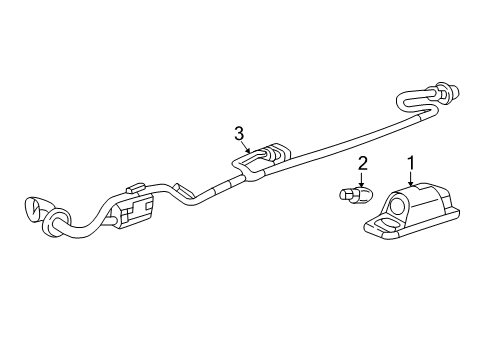 2019 Buick Enclave License Lamps License Lamp Diagram for 13510659