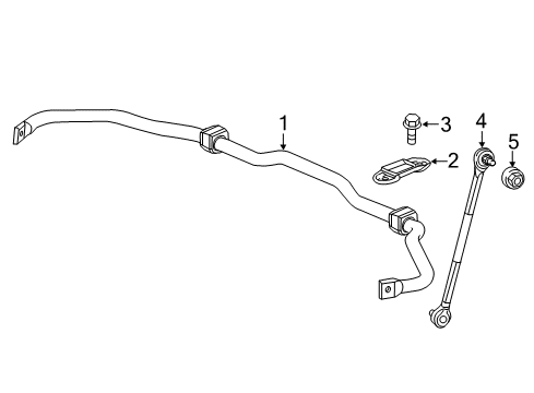 2019 Honda CR-V Stabilizer Bar & Components - Front BOLT, FLANGE (10X35) Diagram for 90182-TLA-A00