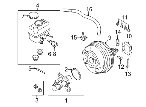 2012 Ford Mustang Dash Panel Components Vacuum Tube Diagram for DR3Z-9C490-C