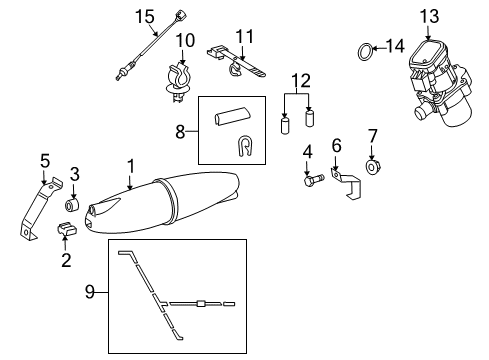 2004 Dodge Sprinter 2500 Emission Components Tube-Breather Diagram for 68042882AA