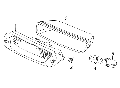 2005 Honda CR-V Bulbs Lamp Unit (A) Diagram for 34272-S9A-A01