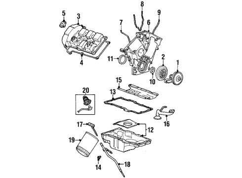 1999 Ford Taurus Filters Dipstick Diagram for F6DZ-6750-A