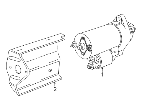 2006 BMW X5 Starter Exchange Starter Motor Diagram for 12417610351