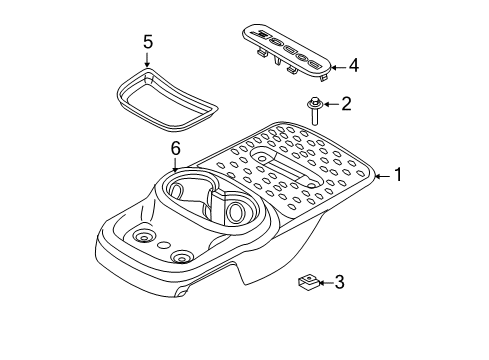 2013 Dodge Durango Center Console CUPHOLDER-Console Diagram for 5LX59BD3AA